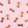 multicolored dog bone toys