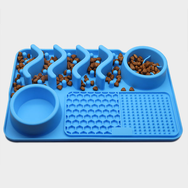 Silicone Dog Lick Mat | Slow Feeder Enrichment Mat for Dogs & Cats