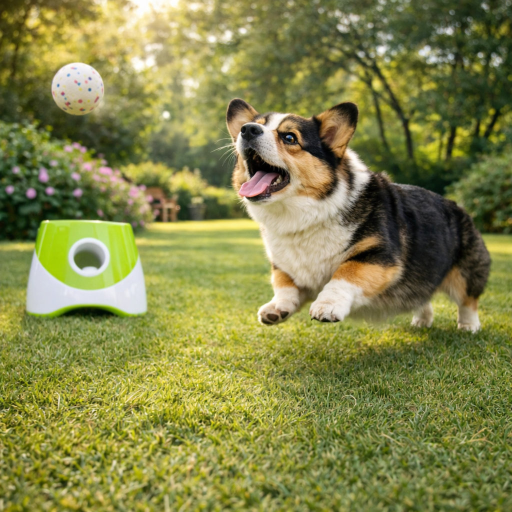Active Paws | Interactive Electronic Ball Launcher for Dogs with Adjustable Distance | Engaging Fetch Toy for Healthy Playtime 4