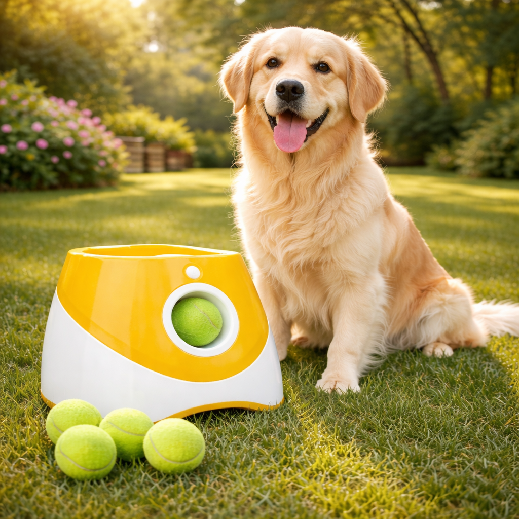 Active Paws | Interactive Electronic Ball Launcher for Dogs with Adjustable Distance | Engaging Fetch Toy for Healthy Playtime 5