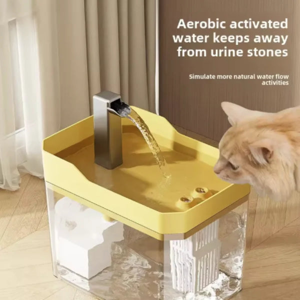 Automatic Cat Water Fountain | 1500ml Large Capacity Rechargeable Pet Water Dispenser