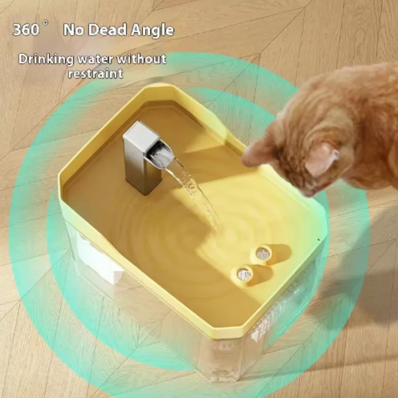 Automatic Cat Water Fountain | 1500ml Large Capacity Rechargeable Pet Water Dispenser
