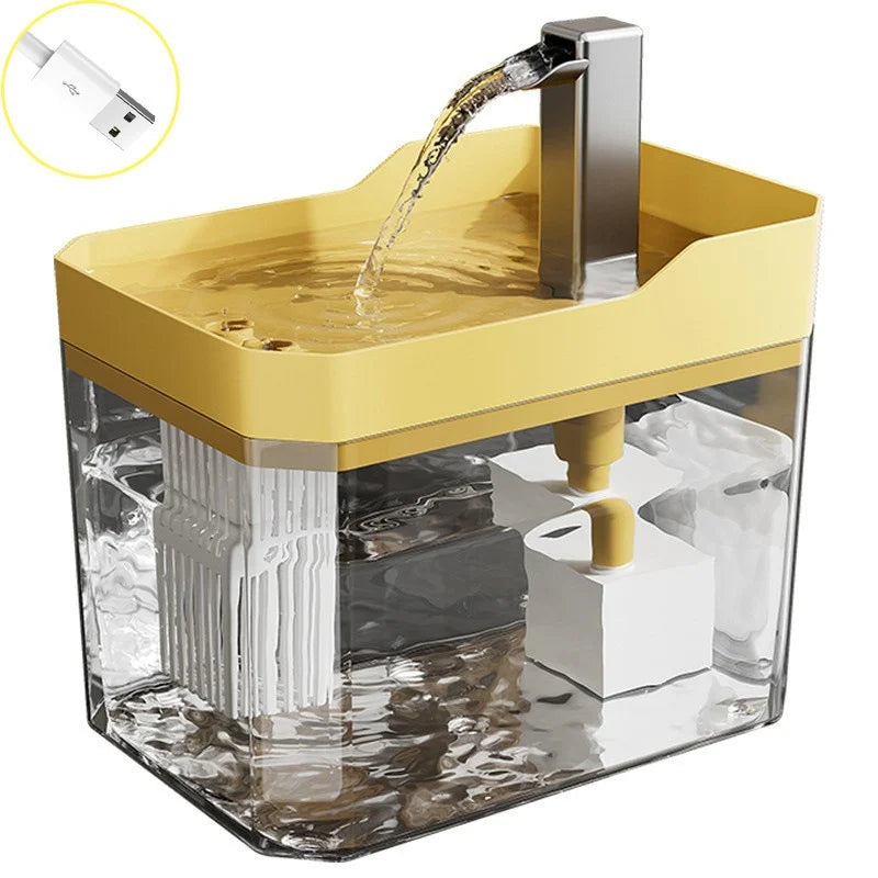 Automatic Cat Water Fountain | 1500ml Large Capacity Rechargeable Pet Water Dispenser