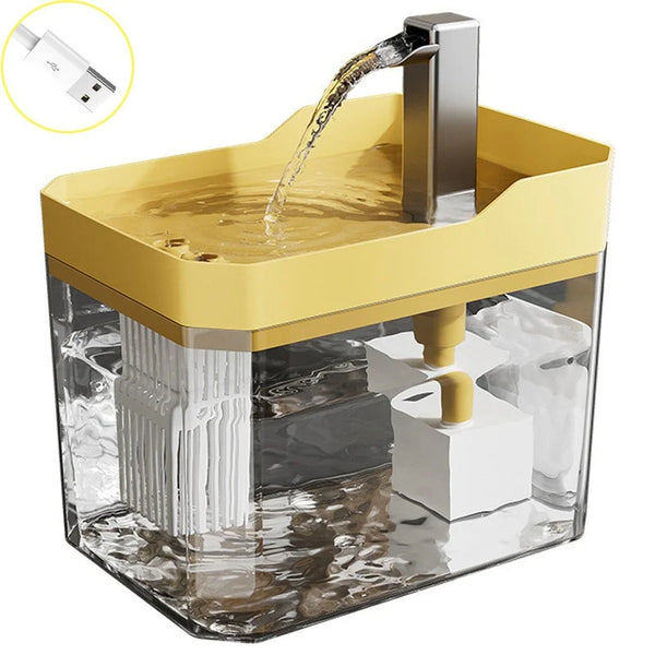 Automatic Cat Water Fountain | 1500ml Large Capacity Rechargeable Pet Water Dispenser