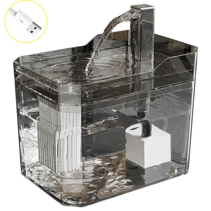 Automatic Cat Water Fountain | 1500ml Large Capacity Rechargeable Pet Water Dispenser