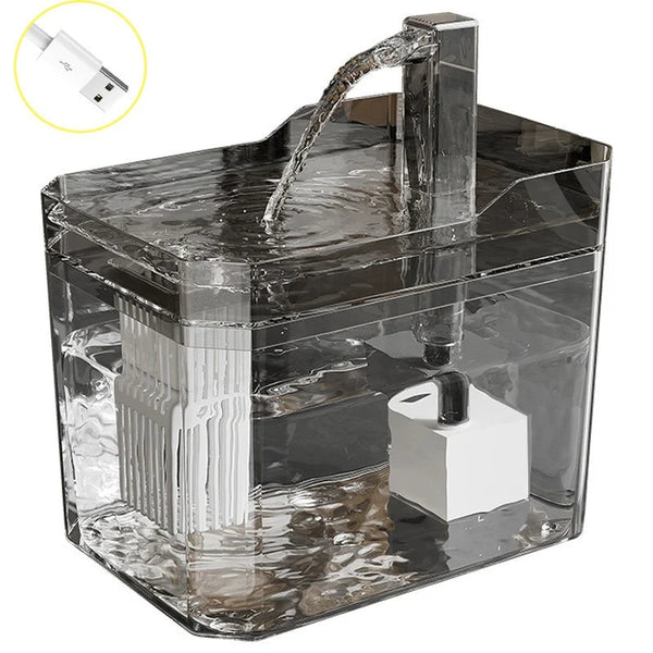 Automatic Cat Water Fountain | 1500ml Large Capacity Rechargeable Pet Water Dispenser