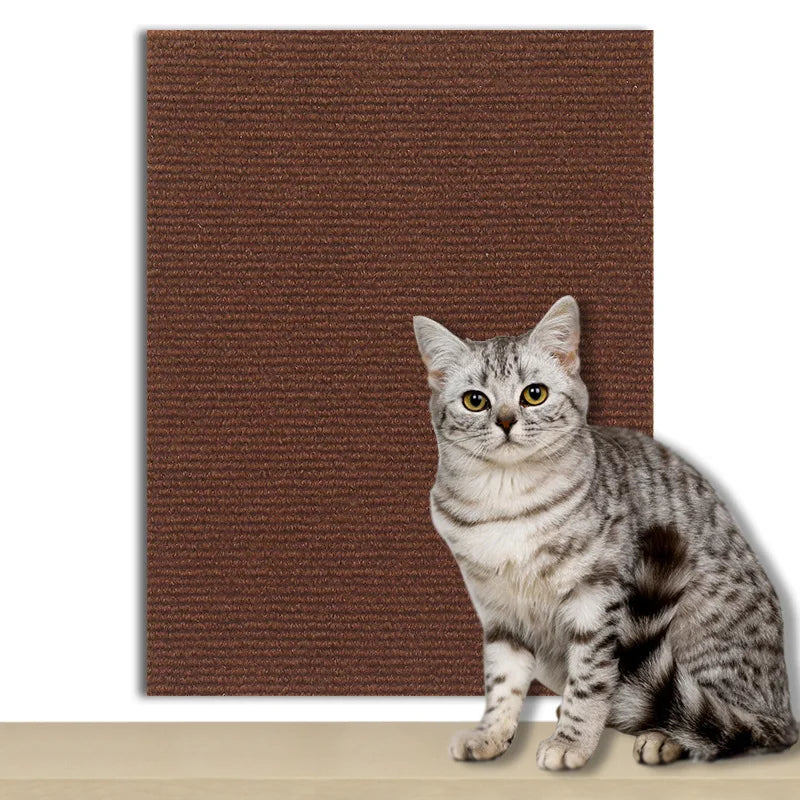 Self-Adhesive Cat Scratch Mat | Furniture Guard Scratcher Board for Cats