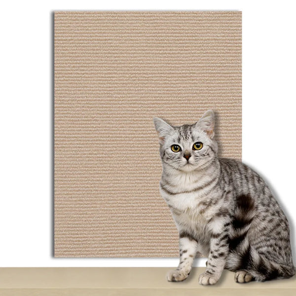 Self-Adhesive Cat Scratch Mat | Furniture Guard Scratcher Board for Cats