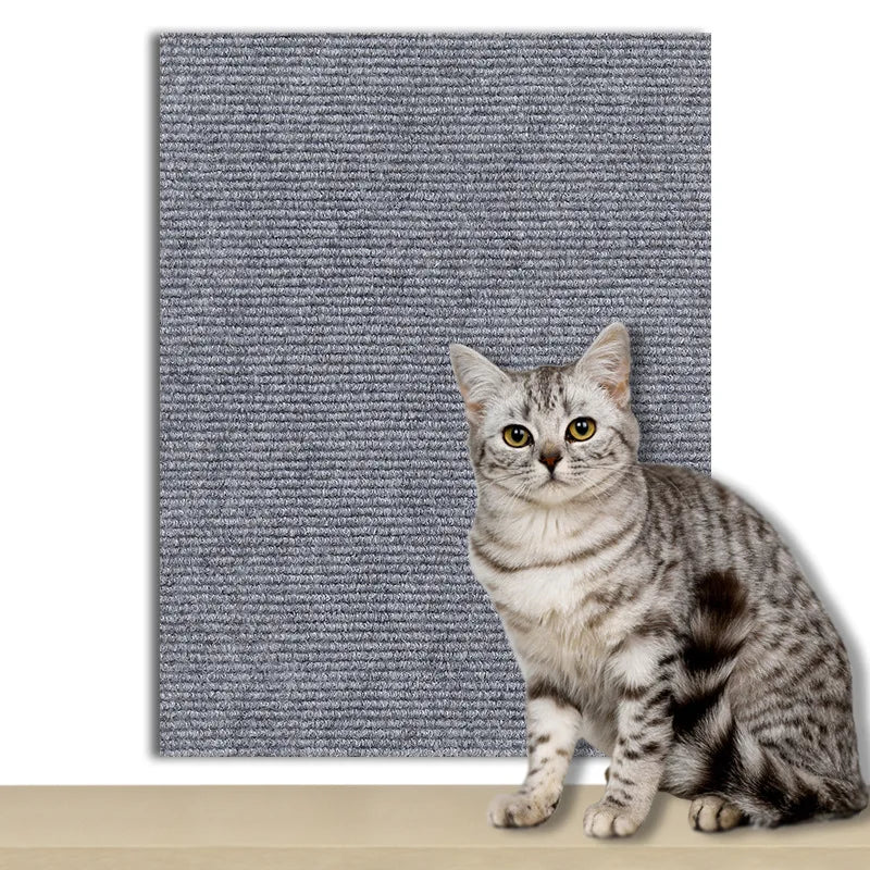Self-Adhesive Cat Scratch Mat | Furniture Guard Scratcher Board for Cats
