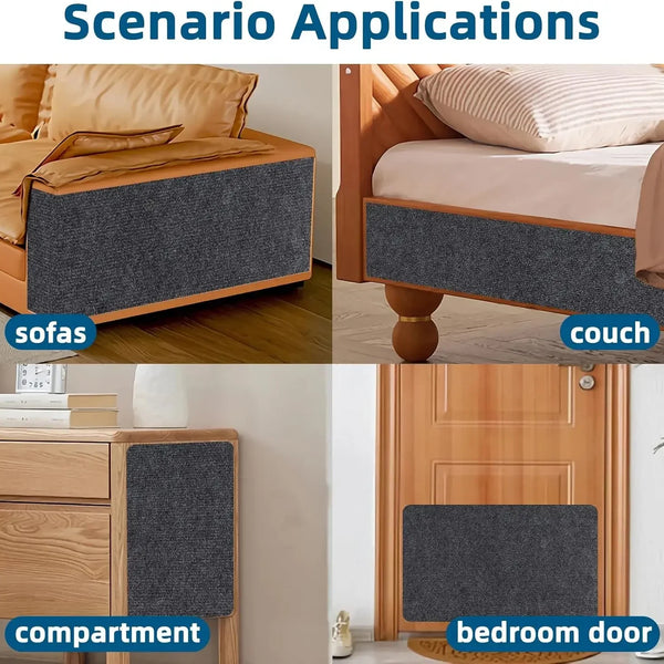 Self-Adhesive Cat Scratch Mat | Furniture Guard Scratcher Board for Cats