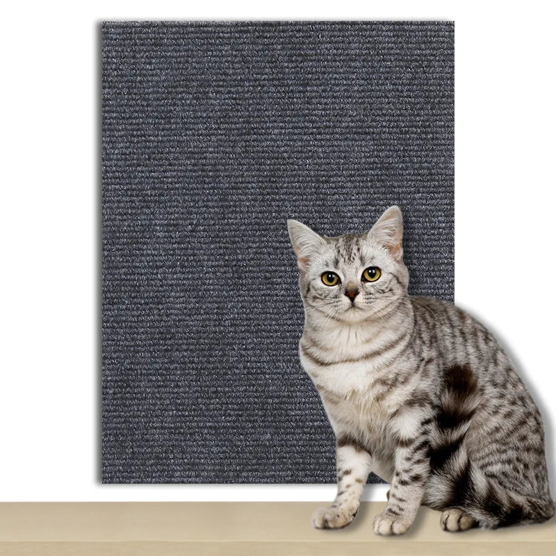 Self-Adhesive Cat Scratch Mat | Furniture Guard Scratcher Board for Cats