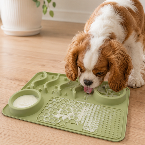 Silicone Dog Lick Mat | Slow Feeder Enrichment Mat for Dogs & Cats