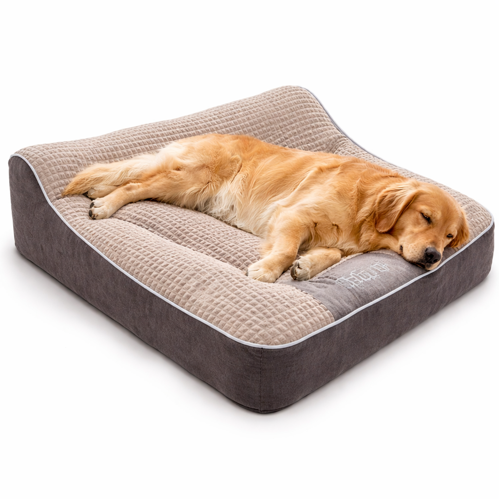 Comfort Haven | Large Orthopedic Dog Bed with Thick Support | Scratch-Resistant & Washable Design for Ultimate Relaxation 0