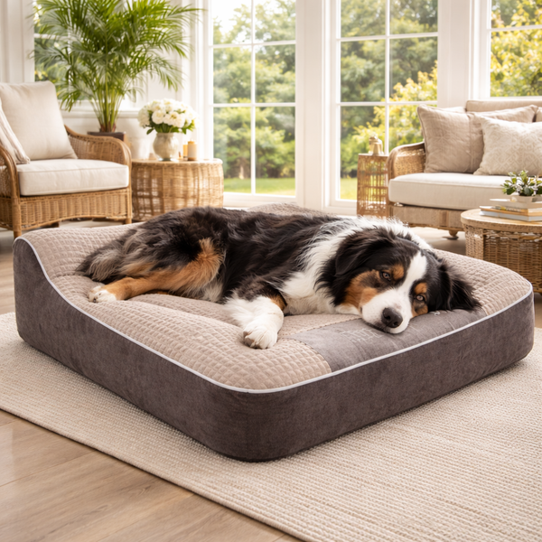 Comfort Haven | Large Orthopedic Dog Bed with Thick Support | Scratch-Resistant & Washable Design for Ultimate Relaxation 5
