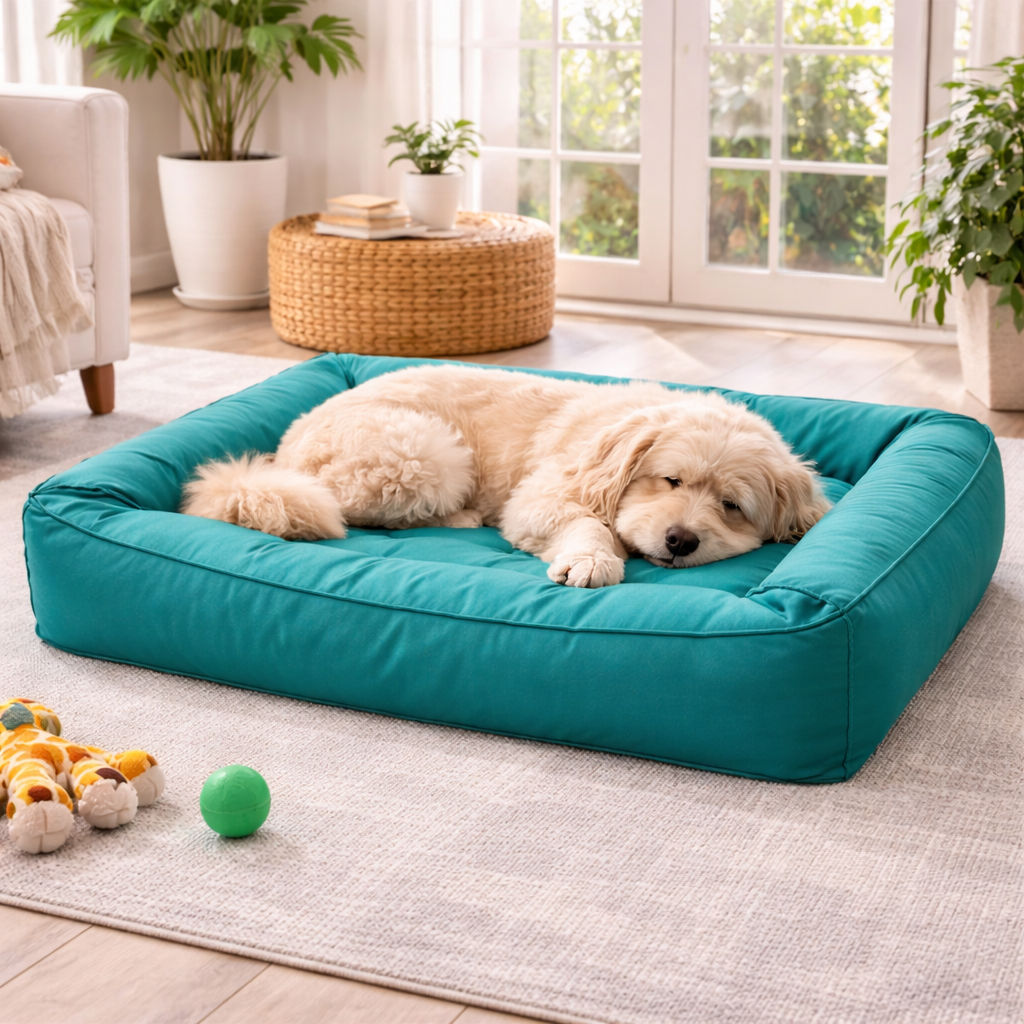 Comfort Haven | Orthopedic Dog Bed with Waterproof Memory Foam & Bolster | Joint Support for Large Breeds 3