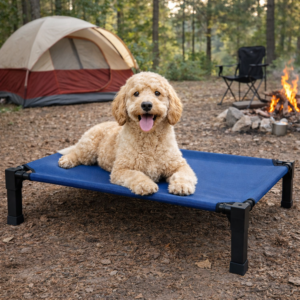 Comfort Pet Collection | Elevated Dog Bed with Chew-Proof Design | Durable Raised Cot for Outdoor Comfort 2
