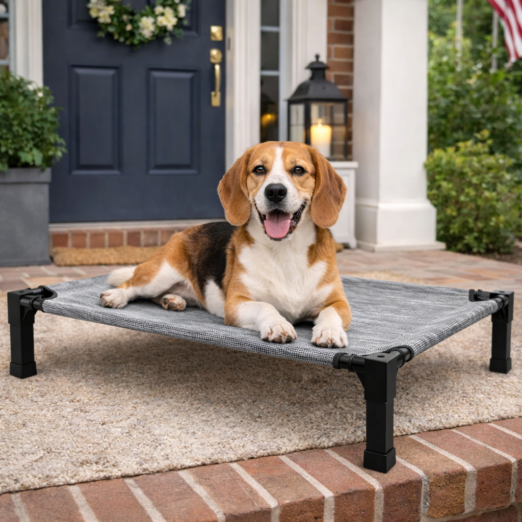 Comfort Pet Collection | Elevated Dog Bed with Chew-Proof Design | Durable Raised Cot for Outdoor Comfort 4