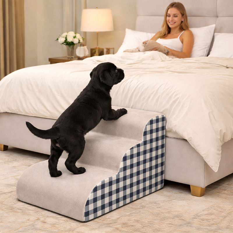 Comfort Steps | Dog Stairs for Bed with Non-Slip Foam | Safe Access for Pets 4
