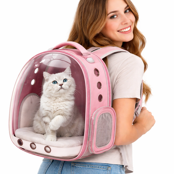 Comfortable Cat Carrier Backpack with Breathable Mesh for Safe Travel | Cat Travel Carrier for Stress-Free Journeys 1