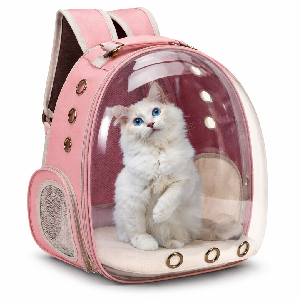 Comfortable Cat Carrier Backpack with Breathable Mesh for Safe Travel | Cat Travel Carrier for Stress-Free Journeys 3