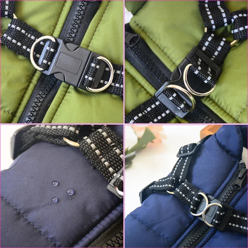Cozy Canine | Waterproof Dog Jacket with Built-in Harness | Warm Coat for Winter Comfort 4