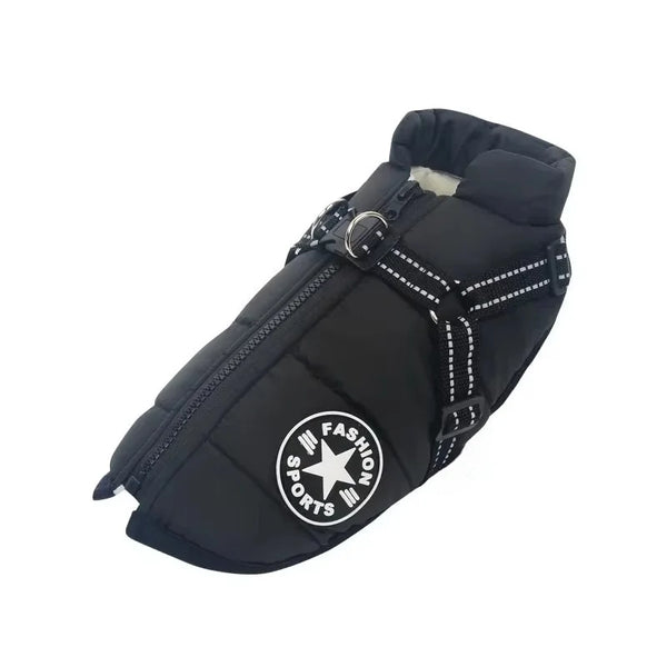 Cozy Canine | Waterproof Dog Jacket with Built-in Harness | Warm Coat for Winter Comfort 9
