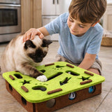 Curious Cat | Interactive Puzzle Toy with Soft Tunnels & Hidden Ball | Engaging Play for Indoor Cats 2