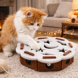 Curious Cat | Interactive Puzzle Toy with Soft Tunnels & Hidden Ball | Engaging Play for Indoor Cats 3
