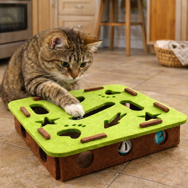 Curious Cat | Interactive Puzzle Toy with Soft Tunnels & Hidden Ball | Engaging Play for Indoor Cats 5
