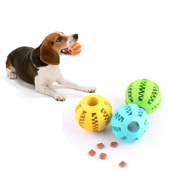 Durable Dog Chew Toy Ball with Bite Resistance | Nontoxic Fun Treat Feeder for Dogs and Cats 3