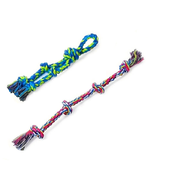 Durable Knot Dog Toy | Indestructible Tug of War Rope Toy for Medium & Large Dogs