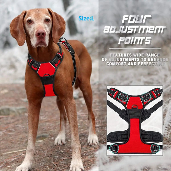 No Pull Dog Harness with Control Handle | Reflective Heavy-Duty Harness for Large Dogs