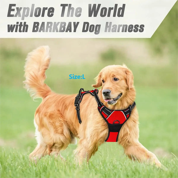 No Pull Dog Harness with Control Handle | Reflective Heavy-Duty Harness for Large Dogs