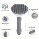 Effortless Grooming | Pet Brush with One-Click Hair Removal | Automatic Slicker Brush for Dogs and Cats 1