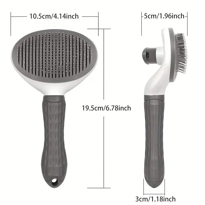Effortless Grooming | Pet Brush with One-Click Hair Removal | Automatic Slicker Brush for Dogs and Cats 3