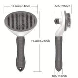 Effortless Grooming | Pet Brush with One-Click Hair Removal | Automatic Slicker Brush for Dogs and Cats 3