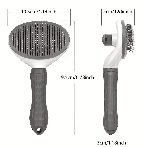 Effortless Grooming | Pet Brush with One-Click Hair Removal | Automatic Slicker Brush for Dogs and Cats 3