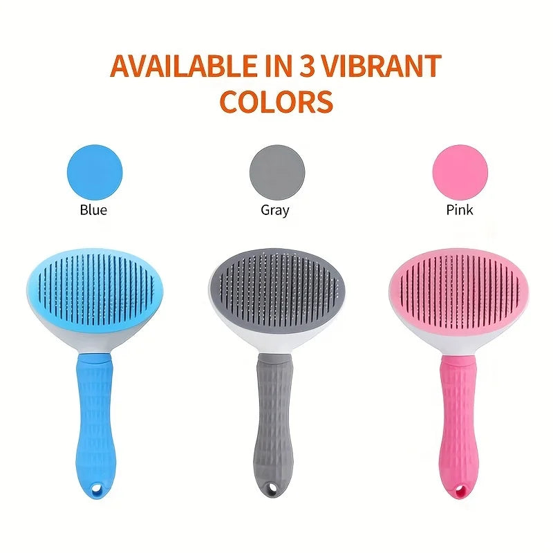 Effortless Grooming | Pet Brush with One-Click Hair Removal | Automatic Slicker Brush for Dogs and Cats 5