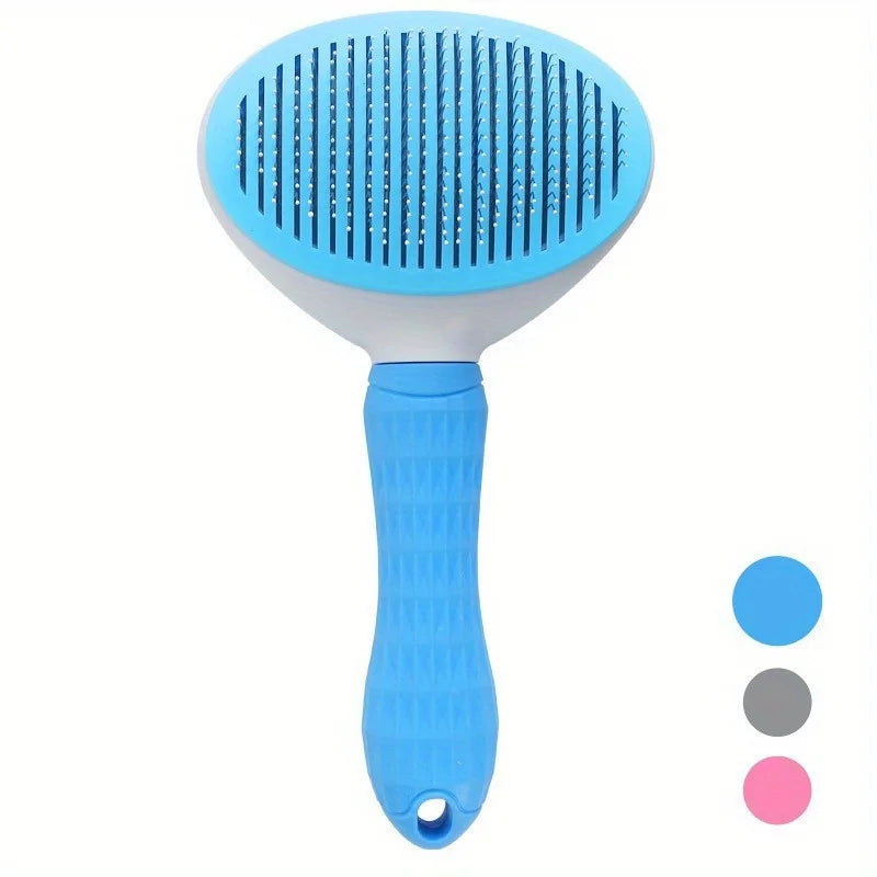 Effortless Grooming | Pet Brush with One-Click Hair Removal | Automatic Slicker Brush for Dogs and Cats 7