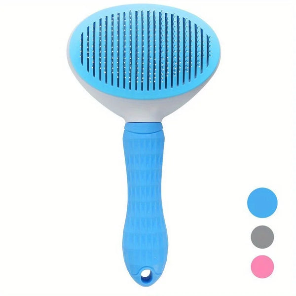 Effortless Grooming | Pet Brush with One-Click Hair Removal | Automatic Slicker Brush for Dogs and Cats 7