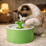 Elegant Ceramic Cat Water Fountain Dispenser with Multi-Stage Filtration | Encourages Hydration for Cats and Dogs 2