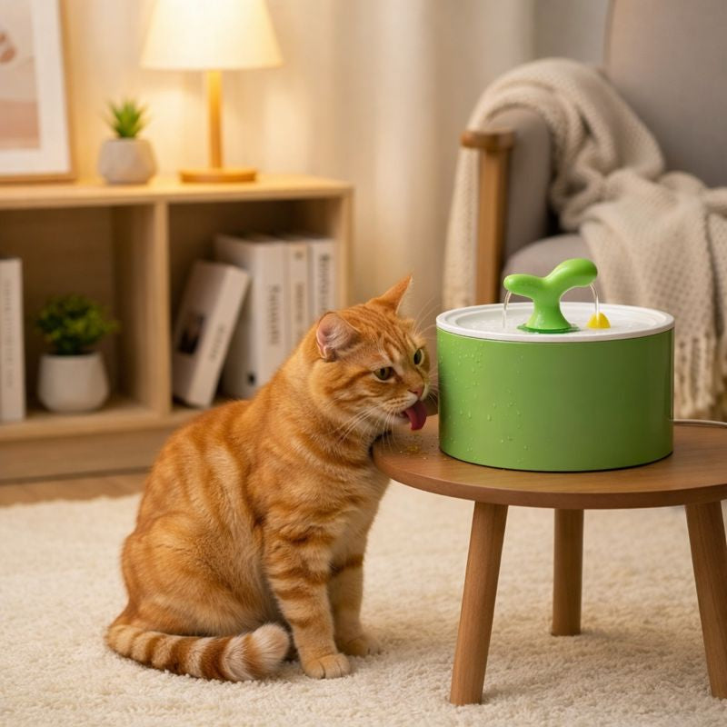 Elegant Ceramic Cat Water Fountain Dispenser with Multi-Stage Filtration | Encourages Hydration for Cats and Dogs 4