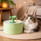Elegant Ceramic Cat Water Fountain Dispenser with Multi-Stage Filtration | Encourages Hydration for Cats and Dogs 5