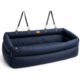 Elevated Dog Car Seat Booster Bed with Waterproof Faux Leather | Stylish Pet Car Seat for Comfort and Safety 3