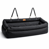 Elevated Dog Car Seat Booster Bed with Waterproof Faux Leather | Stylish Pet Car Seat for Comfort and Safety 4
