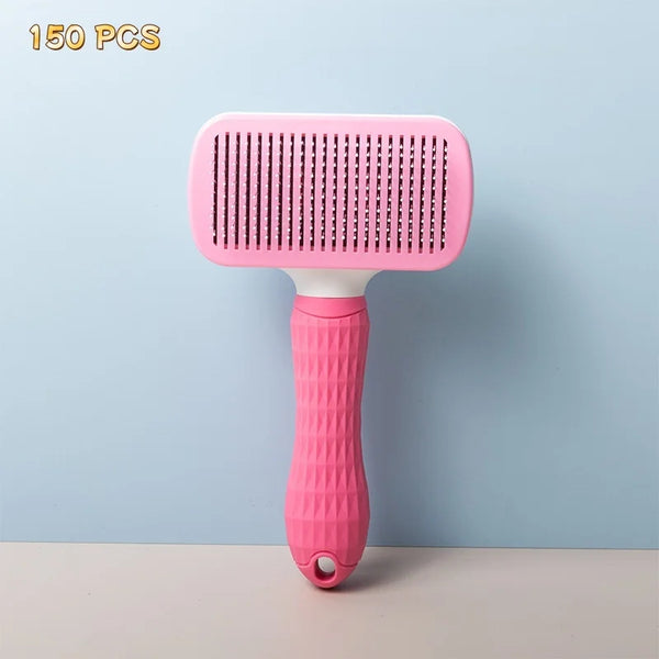 Stainless Steel Pet Hair Remover Brush | Detangling Grooming Brush for Long-Haired Dogs & Cats