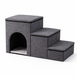 Foldable Dog Steps for Bed with Internal Storage | Eco-Friendly Design for Easy Access and Comfort 10