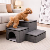 Foldable Dog Steps for Bed with Internal Storage | Eco-Friendly Design for Easy Access and Comfort 5