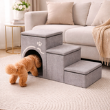 Foldable Dog Steps for Bed with Internal Storage | Eco-Friendly Design for Easy Access and Comfort 8