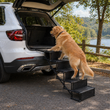 Foldable Dog Steps for Car with Non-Slip Surface | Ideal Portable Pet Steps for Senior Dogs and Small Breeds 4